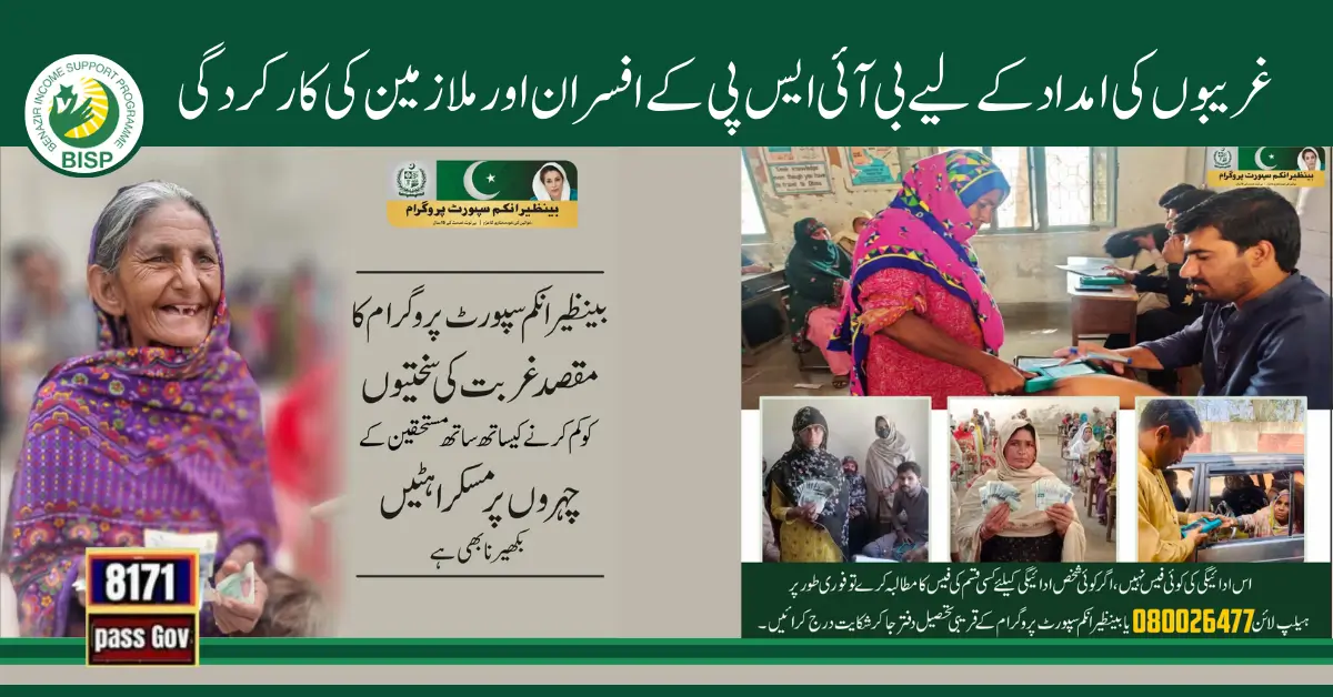 Performance Of BISP Officers & Employees For Assistance of Poor